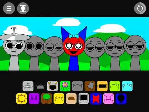 Sprunki character logo for the remastered non-scary version