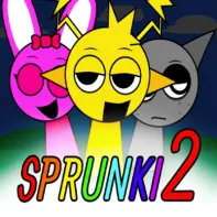 Sprunki Remix 2 Game Logo featuring colorful characters
