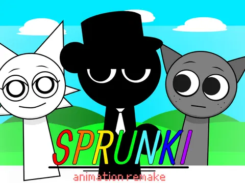 Sprunki Remix game showing audio mixing controls