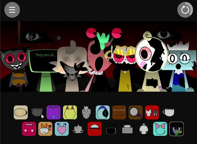 Sprunki Remix Gameplay - New Horror Elements Sprunki Remix Gameplay Screenshot - Horror Mod Features