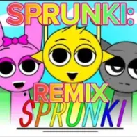 Sprunki Remix Official Logo - Definitive Remastered Edition