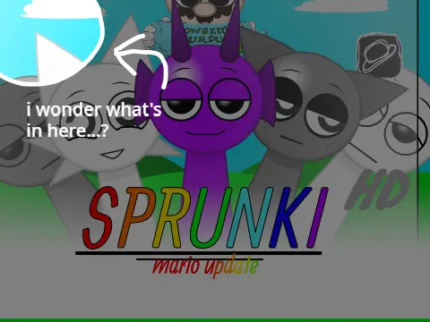 Sprunki Resprunk Remix gameplay screenshot showing character mixing interface