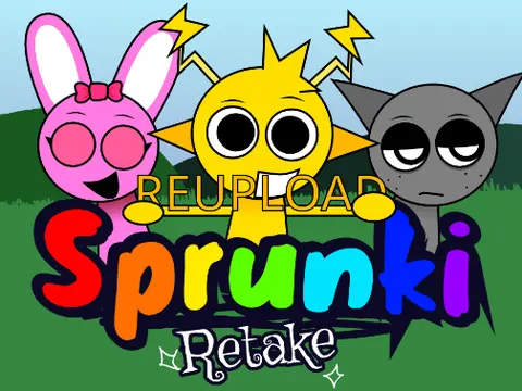 Official cover art for the fan-made Sprunki Retake reimagining game