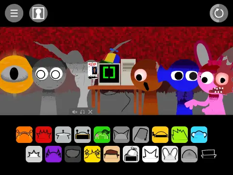 Sprunki Retake game cover showing retake version characters