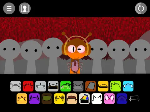 Sprunki Retake AU game cover showing alternate universe character designs