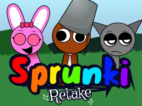 Sprunki Retake Blak But Brud game cover image showing milestone celebration features