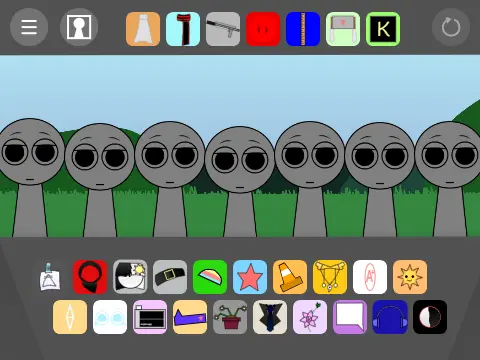Sprunki Retake BTAMF V game cover showing updated characters and interface