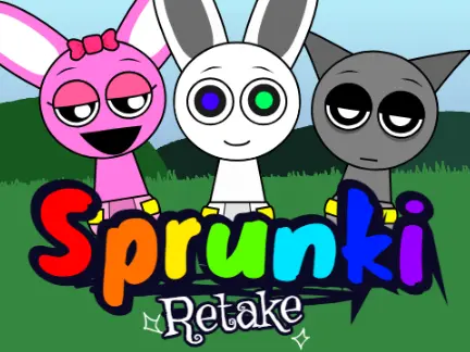 Baby Sprunki characters creating simple, cute music