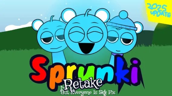Sprunki Retake But Everyone Sky Logo