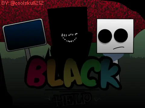 Sprunki Retake Black Studio Mod Game Logo