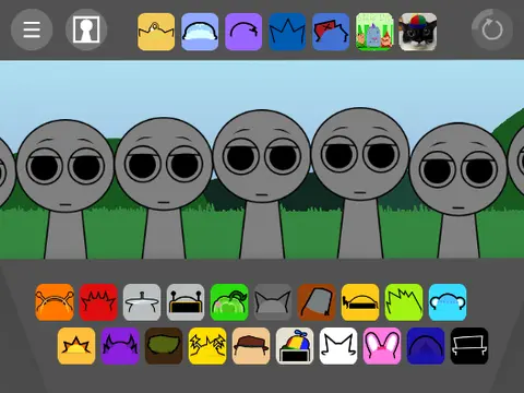 Sprunki Retake But Purpl - Purple themed Incredibox music mixing game