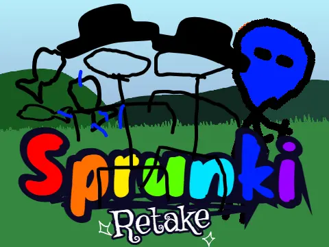 Logo for the RAXDflipnote-themed Sprunki Retake demake mod