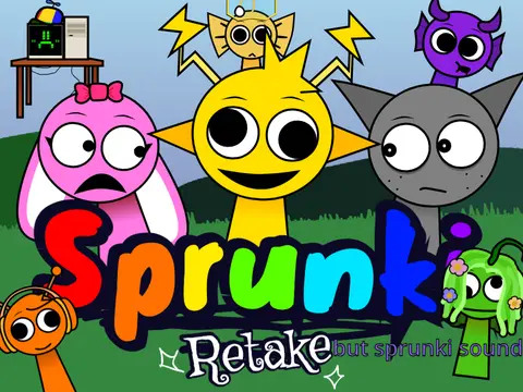 Sprunki Retake But Sprunki Sound Game Logo