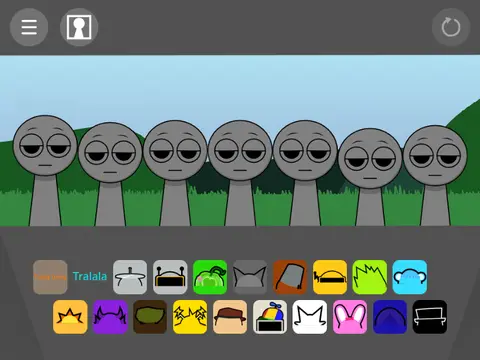 Sprunki Retake game logo with Italian Brainrot style characters