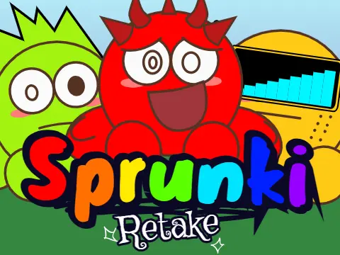 Official logo for Sprunki Retake Game: Little Munchy Puff