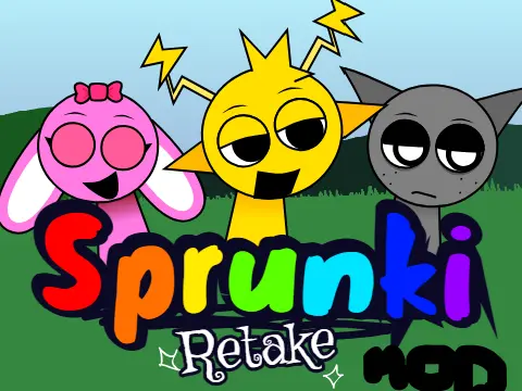 Sprunki Retake Mod Horror Game Logo