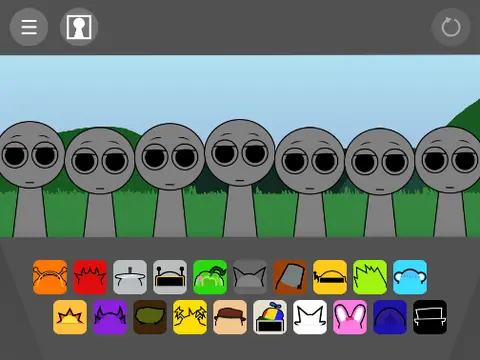 Sprunki Retake My Animations Gameplay Screenshot