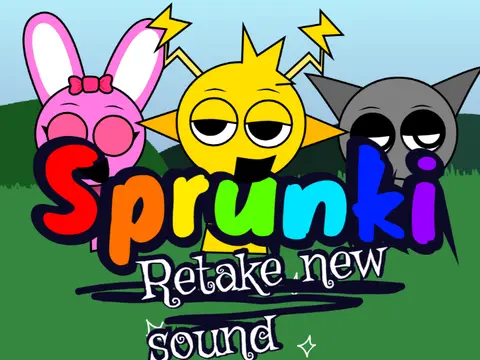 Sprunki character with music notes representing the new sound update