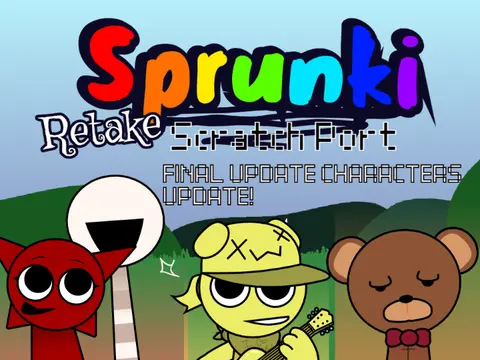 Sprunki Retake New Update Official Game Cover - Definitive Remastered Edition