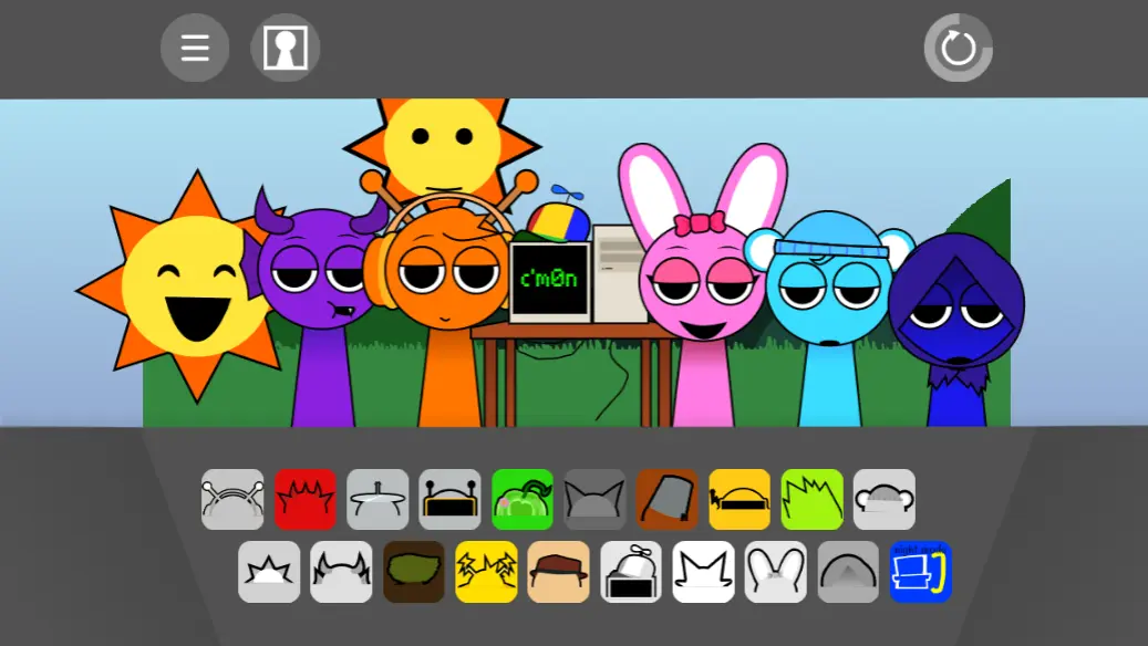 Sprunki Retake Night Mode Gameplay Screenshot