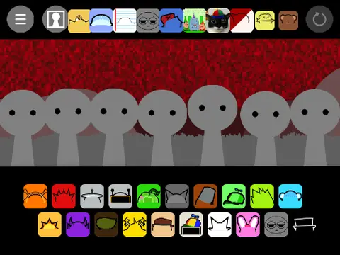 Sprunki Retake OCS game logo featuring customizable characters