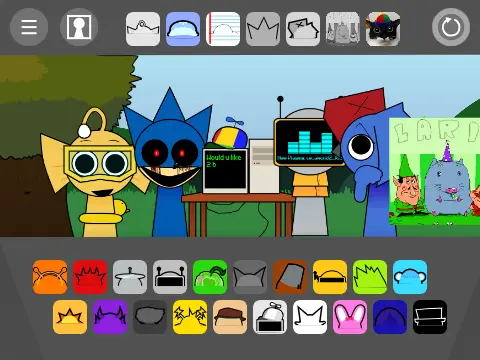Sprunki Retake OG Remix-2 game logo and cover image showing colorful characters