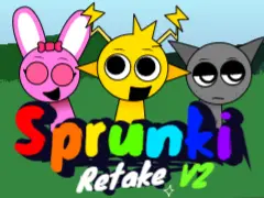 Sprunki retake real version 2 game cover with realistic characters