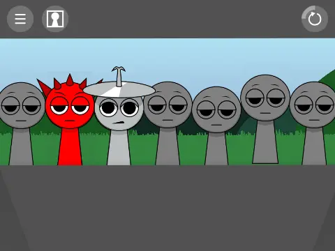 Retake remaked Sprunki game showing improved visuals and interface