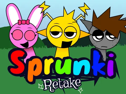 Logo for the Sprunki Retake Remix version of the game