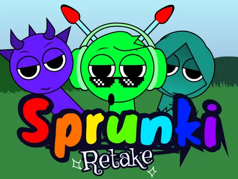 Sprunki Retake remix game exploring character relationships inspired by real friendships