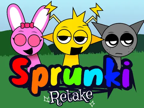 Sprunki Retake Remix New character music game illustration