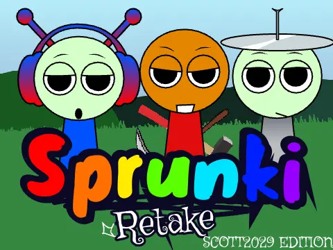 Sprunki Retake Scott Edition featuring enhanced character designs and updated gameplay visuals