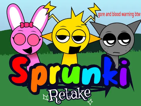 Sprunki Retake Scratch Port Remix V4 logo and cover art