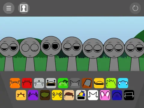 Sprunki Retake Scratch Remix V4 game logo showing modified incredibox characters