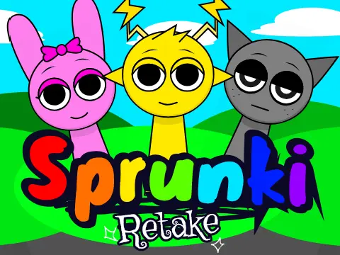 Official Sprunki Retake Original game logo featuring classic Sprunki character