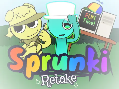 Sprunki Retake with Whitehat OC - Game Cover Art