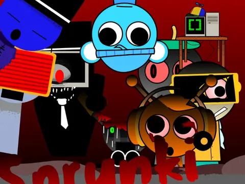 Custom Sprunki characters in Retake version gameplay