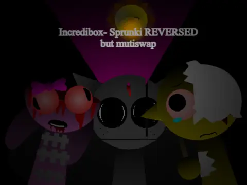 Sprunki Reversed But Mutiswap game character illustration