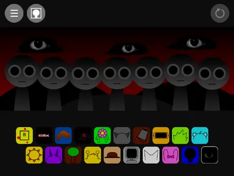 Sprunki Roblox Game Cover Art featuring main characters