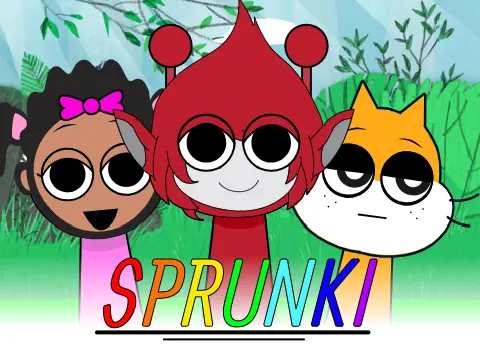 Sprunki Scratch Beta Version 1.0 Characters Official Logo - Featuring New Horror Mod Characters