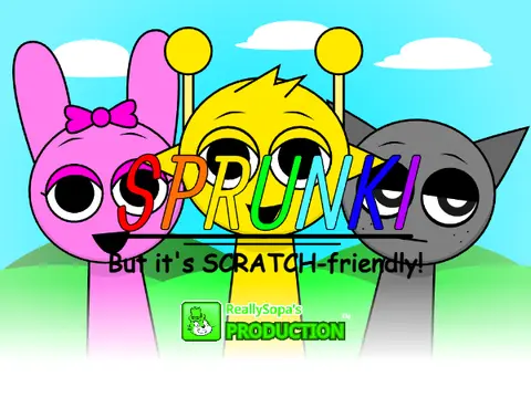 Logo for the wholesome Sprunki Scratch-Friendly Remix V2 game