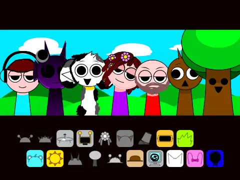 Logo for the child-safe Scratch-Friendly Sprunki mod remix