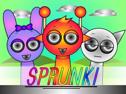 Official Sprunki Shifted game logo featuring distorted characters