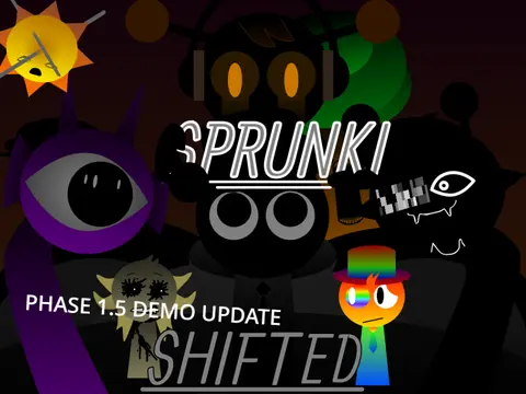 Official logo for Sprunki Shifted Retextured 2.V music interaction game