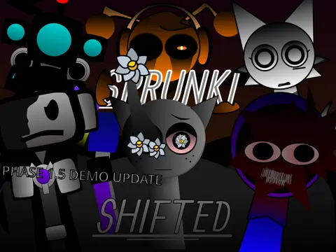 Official logo for Sprunki Shifted Sergioarmyxed game featuring shifted characters