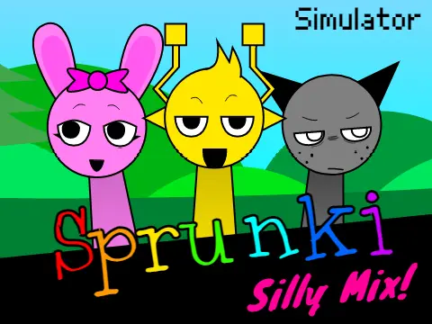 Official logo for Sprunki Silly Sprunki Simulator Phase 1 game