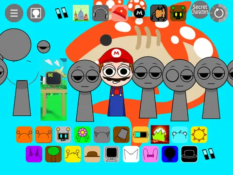 Official Sprunki Simon Mod game cover featuring Simon character