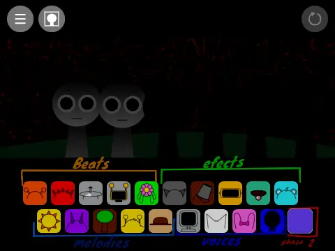 Official cover art for Sprunki Simon Realm V2 game featuring Sprunki and Simon characters