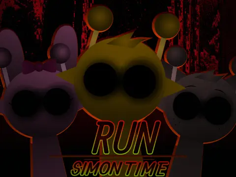 Official logo for Sprunki Simon Time Phase 2 Reupload game featuring Simon character