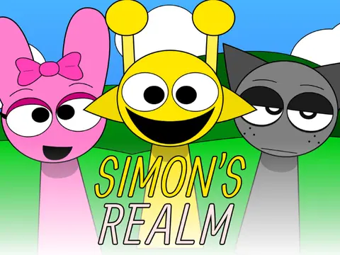 Official cover art for Sprunki Simon's Realm Cheese Edition game